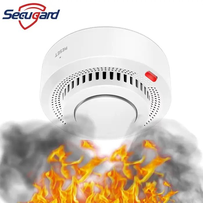 Détecteur de fumée SECUGARD Wi-Fi intelligent pour sécurité domestique, protection contre l'incendie, notification push, système de sécurité domestique pour maison, magasin, hôtel, restaurant, école, banque, bibliothèque, salle informatique et entrepôt