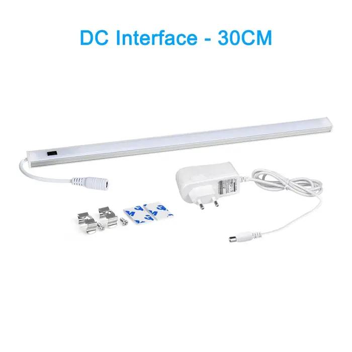 Lumière LED sous-meuble lumières pour cuisine interrupteur de balayage manuel PIR capteur de mouvement placard garde-robe lampe 30/40/50 cm LED veilleuse