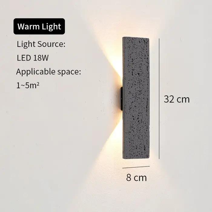 LED extérieur porche appliques murales en aluminium