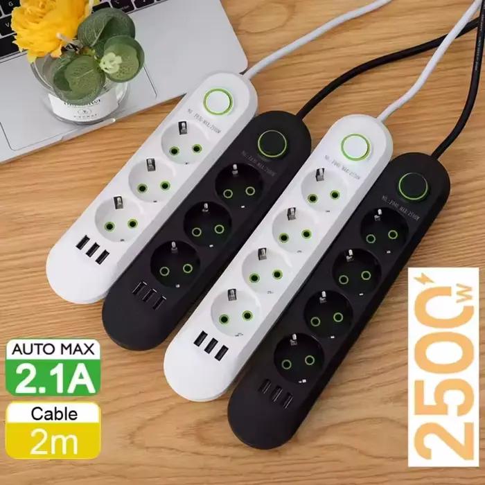 Multiprise électrique 2500W avec prise EU