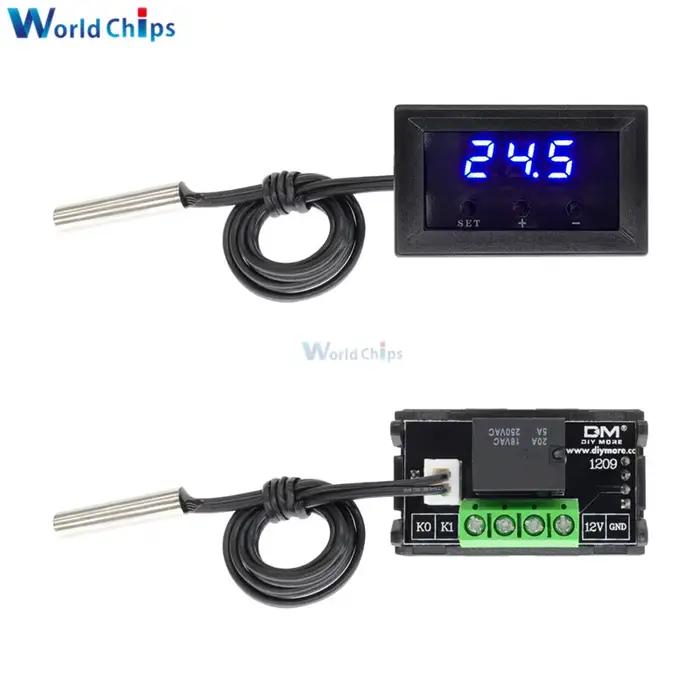 Thermostat numérique DC 12V Mini W1209