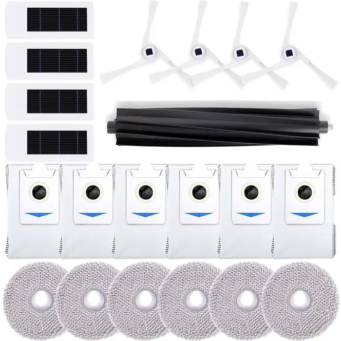 【Optionnel】 Accessoires compatibles avec l'aspirateur robot Ecovacs Deebot X2 Omni, rouleau, filtre,
