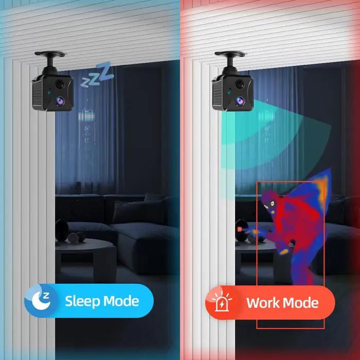Ubox Mini caméra de sécurité 4G carte SIM ou Wifi