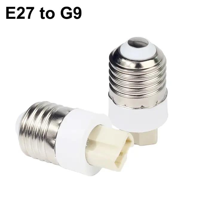 Convertisseur d'ampoule E27 mâle à E12 E14 E40 B22 MR16 G4 G9 GU10 femelle