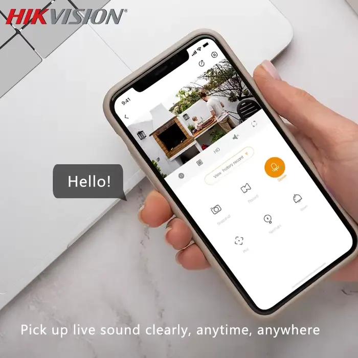 Caméra IP fixe Hikvision 4MP 8MP AcuSense WDR avec micro intégré