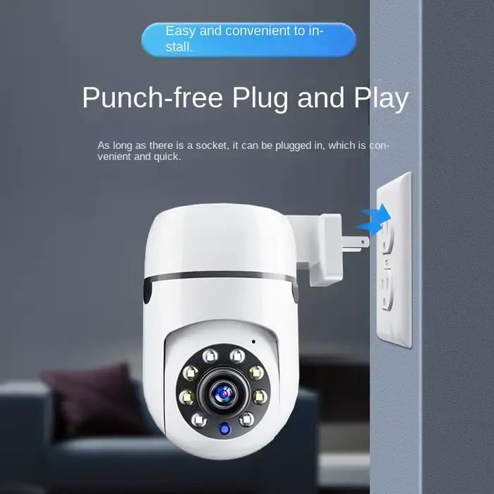 Caméras de surveillance domestiques, sans perçage, pour la sécurité de la maison — Caméra intelligen