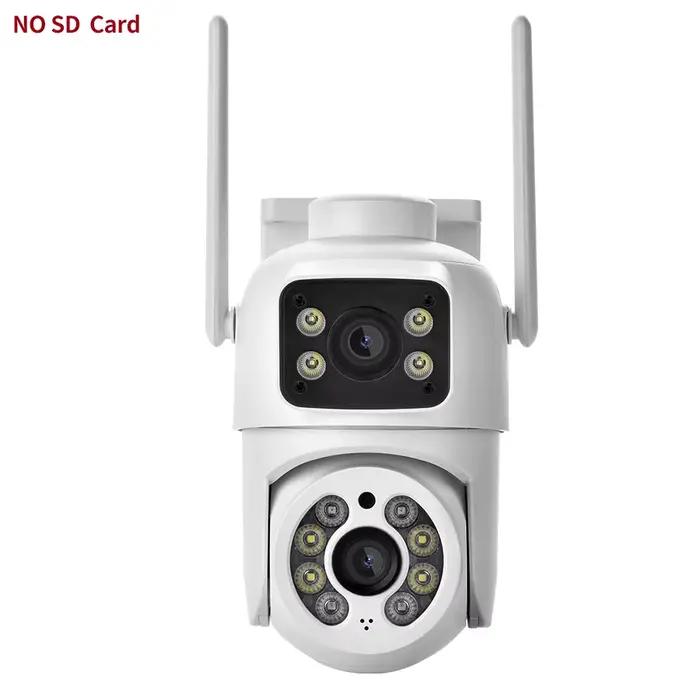 Caméra de Surveillance extérieure étanche 4MP, double objectif, double écran, suivi automatique, vid