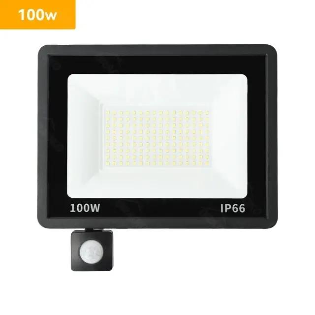 Projecteur LED extérieur étanche avec détecteur de mouvement 10W 20W 30W 50W 100W 220V – Lumière de sécurité et phare