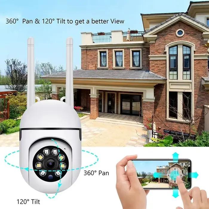 Caméras de Surveillance WiFi caméra IP HD 1080P IR couleur Vision nocturne Protection de sécurité mouvement Audio