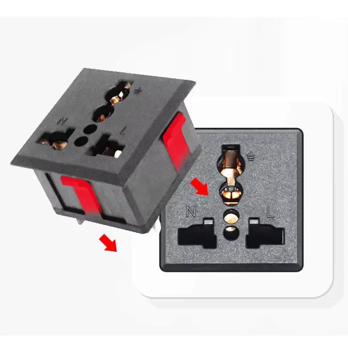 1 prise universelle AC US UK EU
