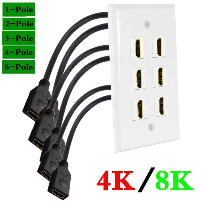 Panneau de prise femelle à femelle Compatible HDMI