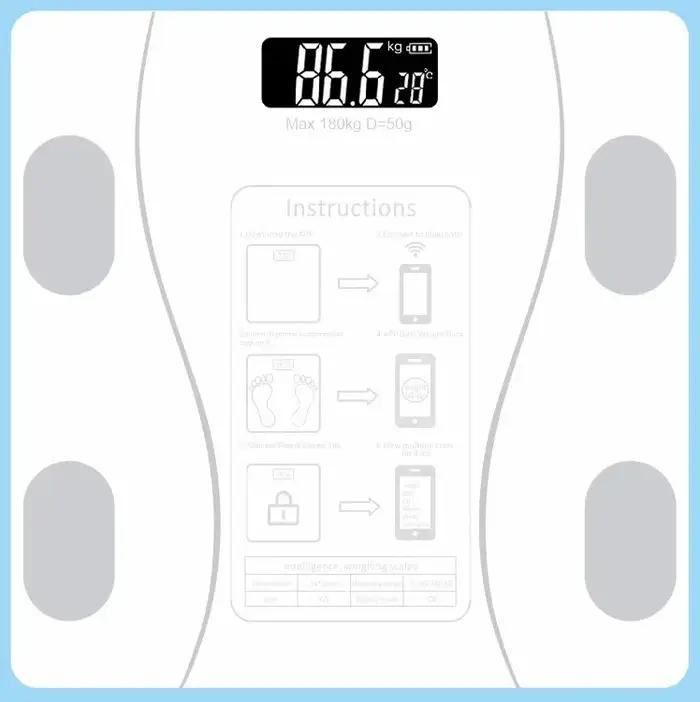 Balance de graisse corporelle intelligente sans fil