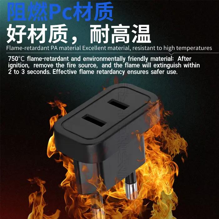 Adaptateur de prise de courant de voyage US vers EU