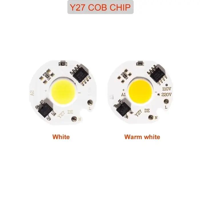 Puce COB LED intelligente IC 10W 20W 30W 50W 220V, pas besoin de pilote, ampoule LED 3W 5W 7W 9W pou