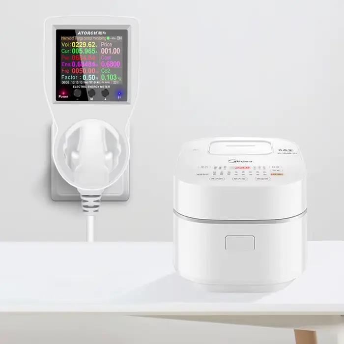16A Tuya WIFI prise intelligente AC220V 110V wattmètre numérique