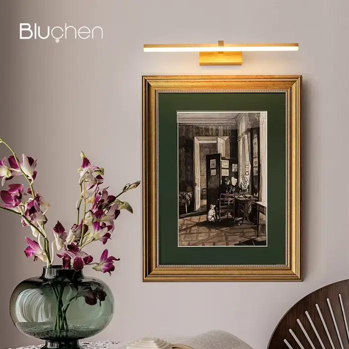 Applique Murale Dorée 40cm 51cm Chambre Miroir Led Applique Murale Montage En Surface AC90-260V Appl