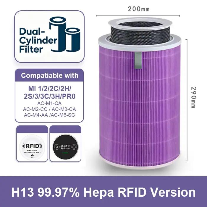 Xiaomi-Filtre Hepa pour supporter ficateur d'air au formaldéhyde