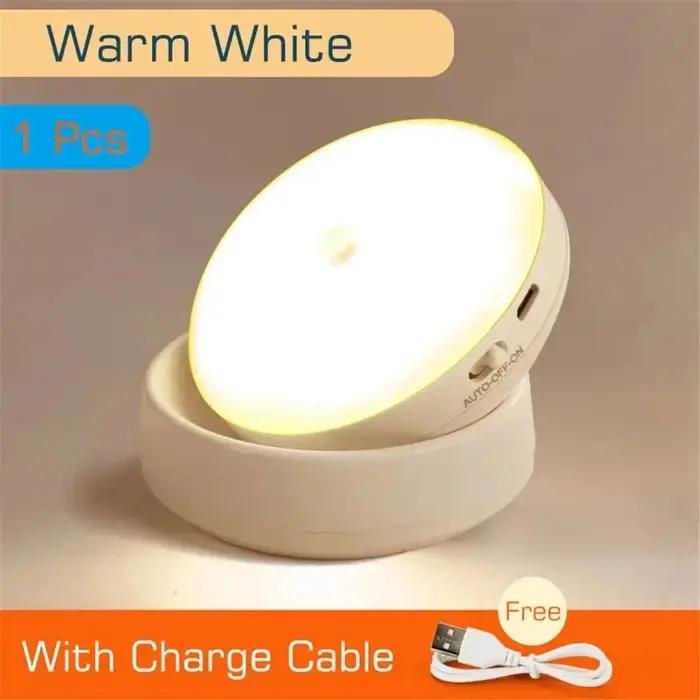 LED veilleuse USB charge intelligente Induction humaine pour armoire de chevet maison garde-robe éclairage capteur de