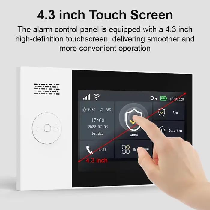 Alarme GSM WiFi compatible avec l'application Tuya Smart Life