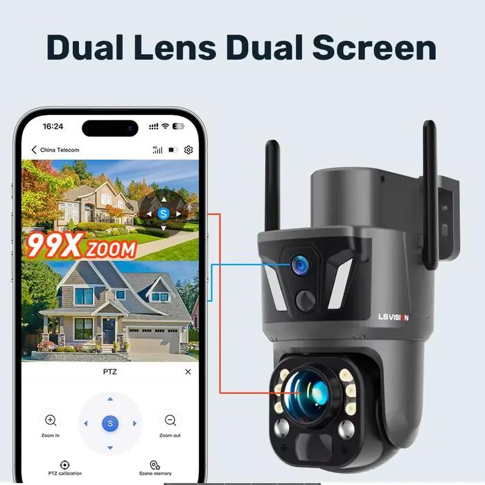 Caméra solaire 4G LS VISION 4K avec zoom optique 99X