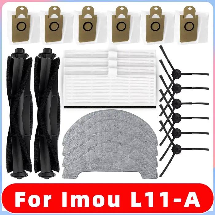 Pour Imou L11 pièce de rechange brosse principale bord rotatif brosse latérale filtre Hepa vadrouill