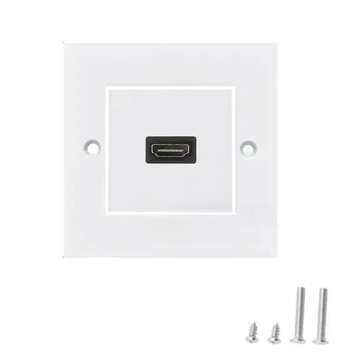 Panneau de prise HDMI haute définition pour télévision numérique et systèmes multimédias modernes avec support 4K 60Hz et pivot à 180/90 degrés