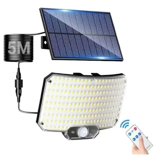 Lumière solaire extérieure Super lumineuse capteur de mouvement solaire forte puissance LED applique