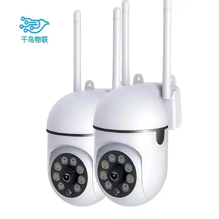 Caméra de Surveillance de sécurité extérieure IP sans fil 8MP PTZ avec Zoom 4X suivi humain AI Audio bidirectionnel HD Vision nocturne couleur