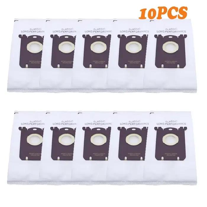 10 pièces/lot sac à poussière pour Electrolux E201B pour Philips FC8021 poussière s-bag GR201 AEG sa
