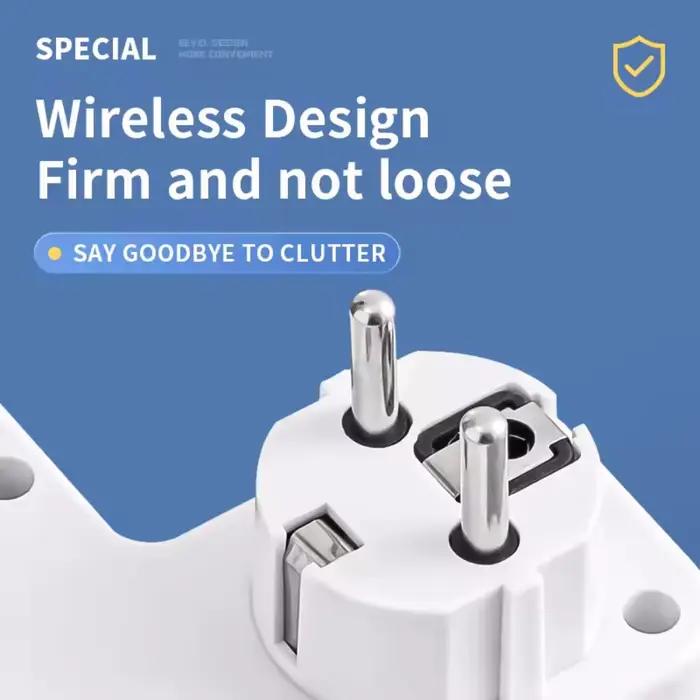 Prise ue 3/4/5 prise ca multiprise prise murale filtre réseau universel USB Cherger interrupteur séparé adaptateur de lumière