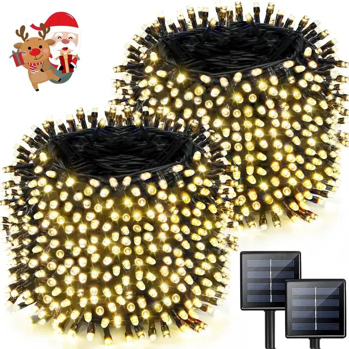 Guirlande lumineuse LED en plastique et cuir
