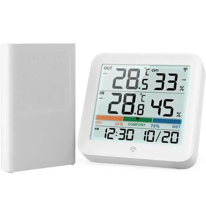 Thermomètre hygromètre numérique avec télécommande