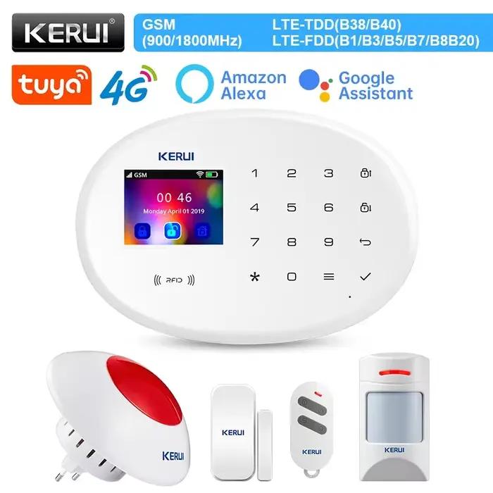 KERUI W204 4G système d'alarme domestique sans fil WIFI GSM alarme Tuya