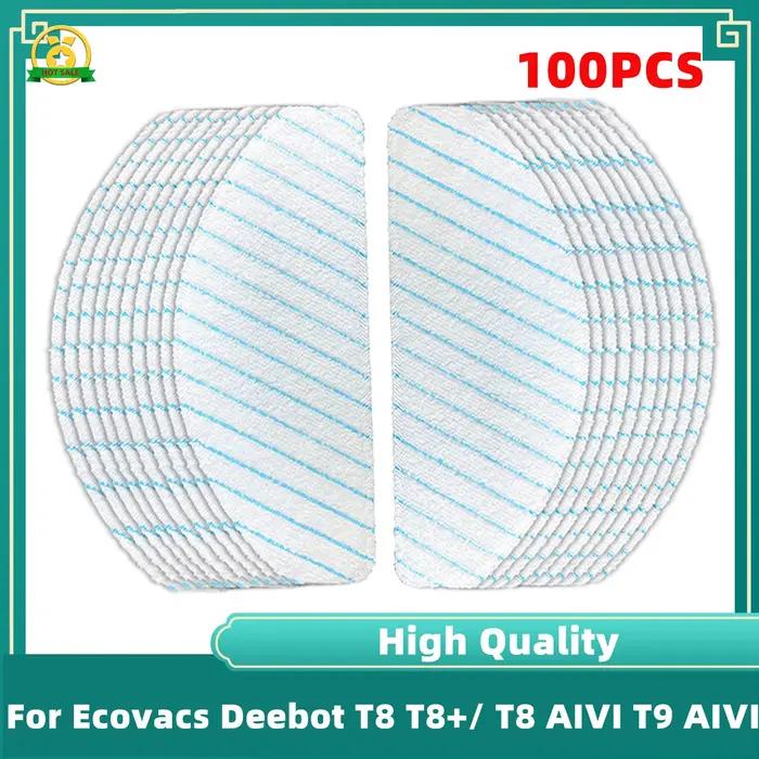 Compatible pour Ecovacs Deebot Ozmo T8 T8 +/ T8 AIVI T9 AIVI / N8 Pro/ N8 Pro + accessoires tampons