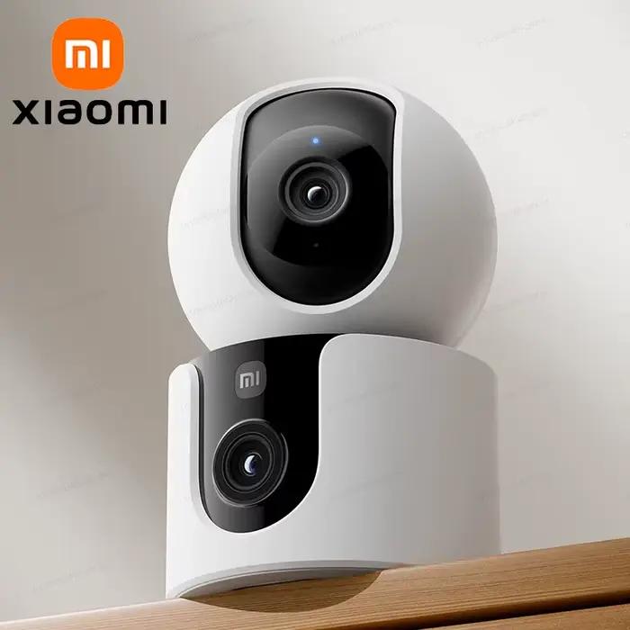Caméra de sécurité Xiaomi Smart Camera C300 double caméra 360 degrés haute résolution pour surveillance maison bébé animaux de compagnie facile installation