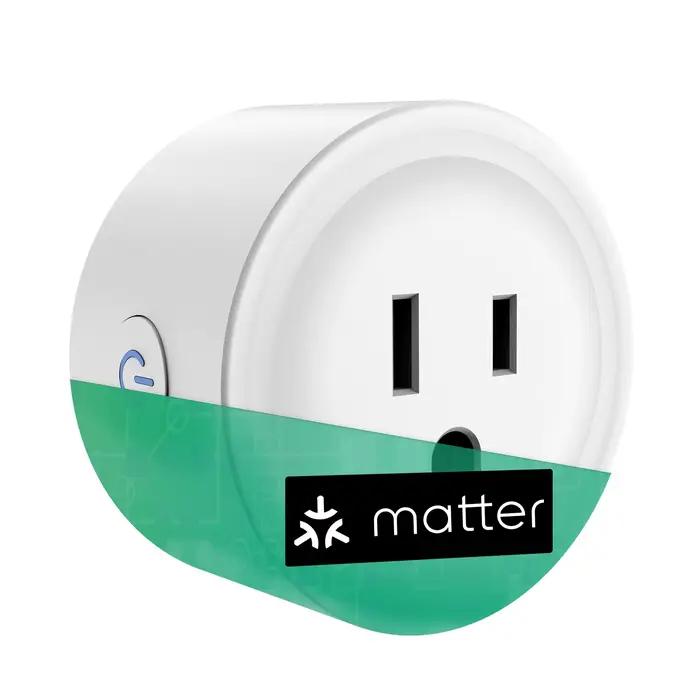 Prise intelligente Matter, prise US, commande vocale Alexa, télécommande sans fil, minuterie marche/