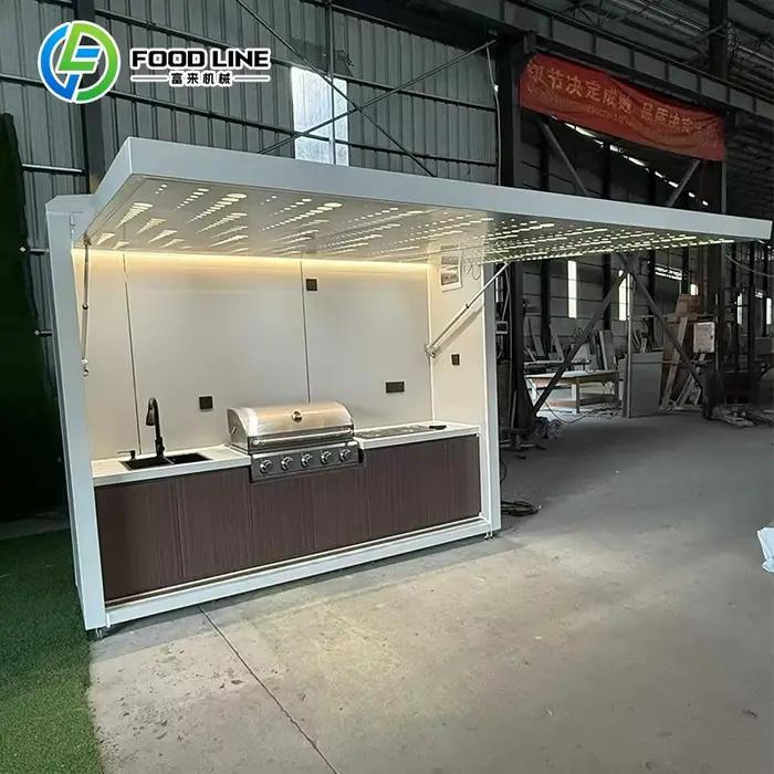 Cuisine extérieure, barbecue extérieur, cuisine de plein air