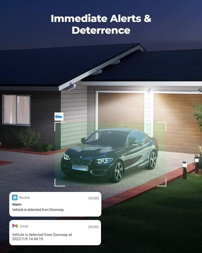 Caméra de sécurité REOLINK 5MP double WiFi PTZ avec zoom optique 3x 360 °