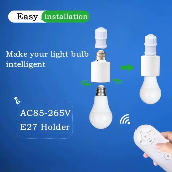 Interrupteur intelligent sans fil E27 110V 220V pour maison