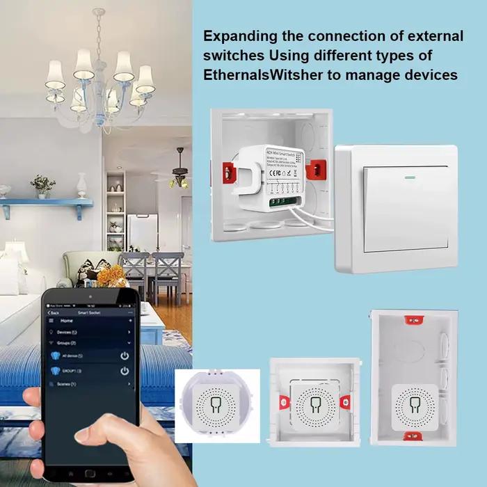 Interrupteur intelligent Tuya Zigbee 1/2/3 voies