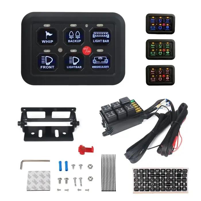 Panneau de commutation LED universel 6/8 Gangs