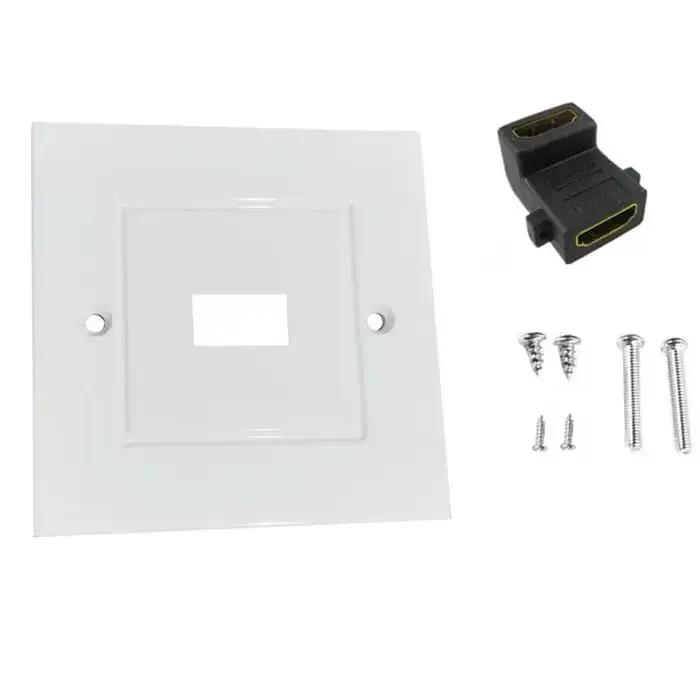 Panneau de prise HDMI haute définition pour télévision numérique et systèmes multimédias modernes avec support 4K 60Hz et pivot à 180/90 degrés