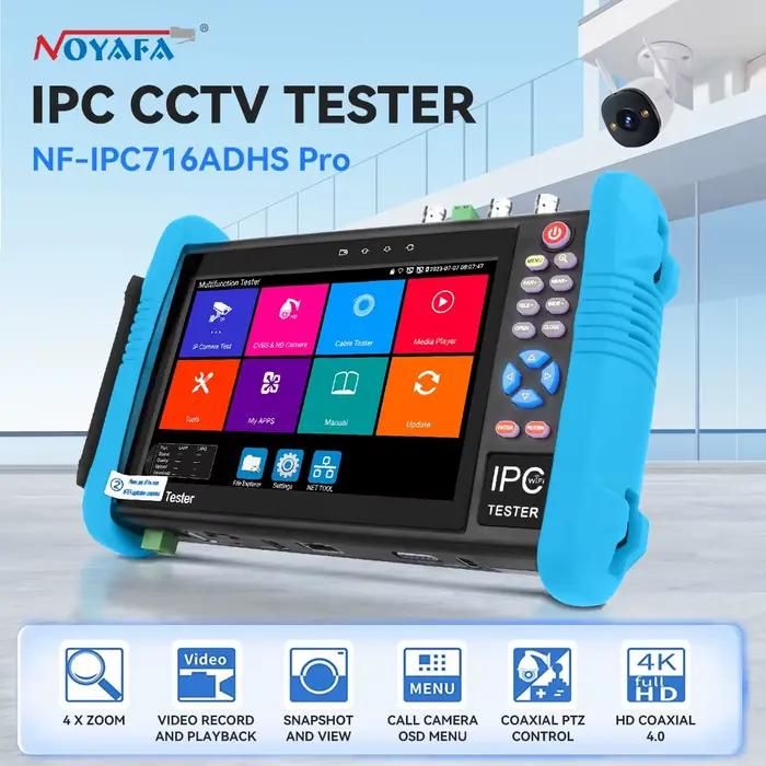 Testeur de caméra de sécurité NF-IPC716 IPC-9800 CCTV 7 pouces 8MP TVI AHD CVI avec sortie HDMI