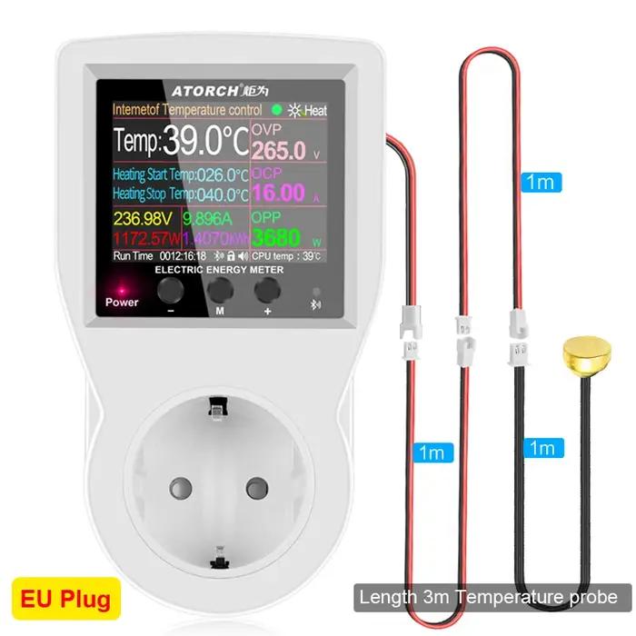 16A AC220V Tuya WIFI Thermostat numérique prise incubateur régulateur de température avec minuterie interrupteur