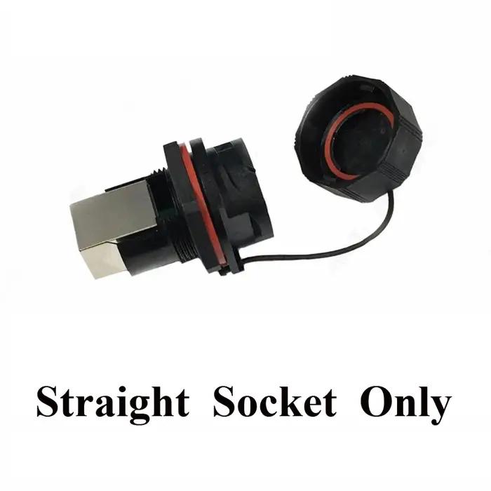 Connecteur réseau RJ45 étanche IP67 prise mâle coude RJ45F71RA prise droite pour installation réseau maison intelligente