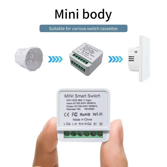 Mini Module de commutation intelligent WiFi 16A/20A