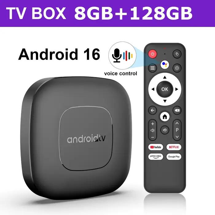 Nouveau Boîtier TV Home Cinéma Intelligent T1 Android 16 RK3518 Google Assistant Netflix Streaming 8G128G BT5.4+2.3 Lecteur Multimédia Occasions Spéciales Divertissement Familial Soirées Cinéma