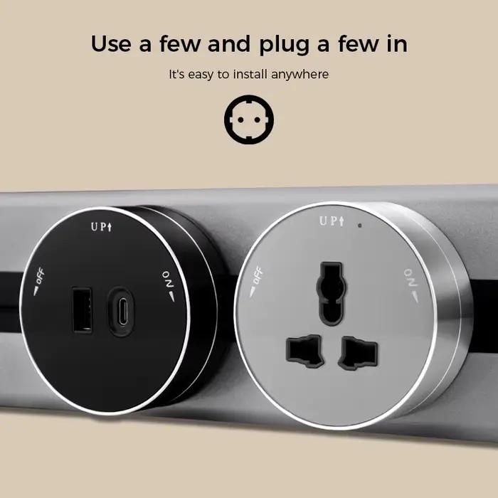 Avoir-Adaptateur de prise de rail rond AD1