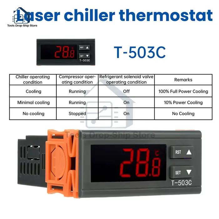 Thermostat de refroidissement Laser T-503C