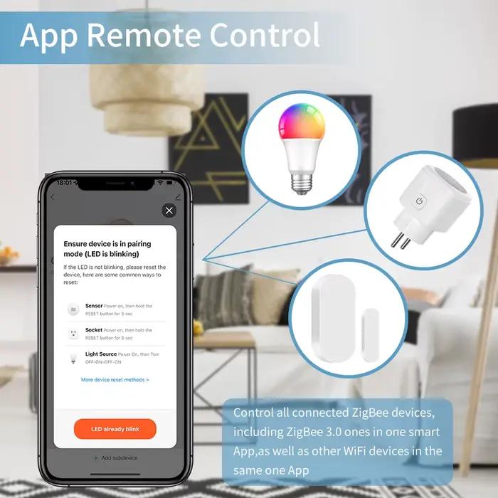 Tuya ZigBee Hub passerelle multimode maison intelligente pont WiFi Bluetooth maille vie
